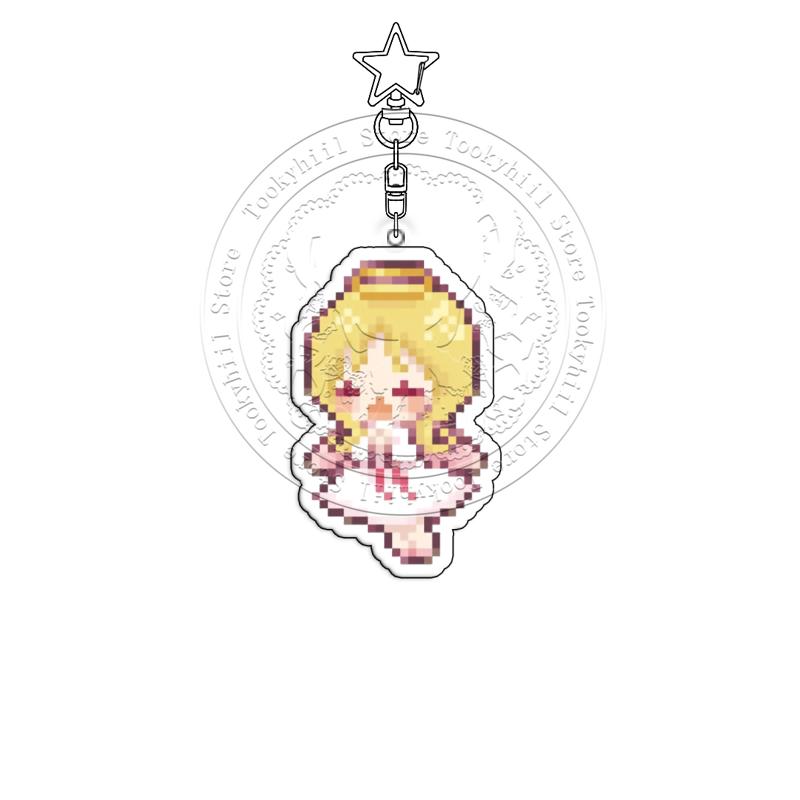 Pixel Брелок Shugo Chara Акриловый Yoshimo Miku Изысканный Utsumi Украшение для студенческой сумки Аксессуары Подвеска Eru Брелок Подарок