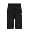 Emporio Armani EA7 Весна/Лето 25 Однотонные трикотажные джоггеры с кулиской и манжетами Унисекс Джоггеры Черный 7X000045-AF12116-UC001
