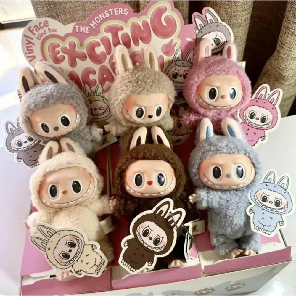 Горячая Labubu The Monsters Blind Box Toys Cardiac Macarone Mysterious Surprise Box Guess Bag Figure Model Bag Keychain Gifts