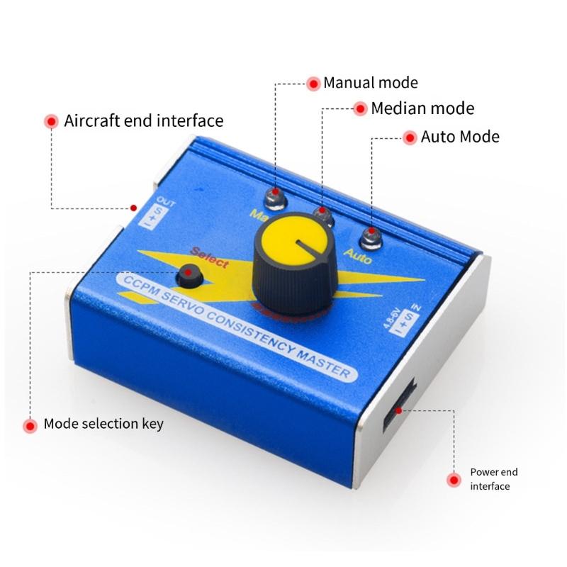 Metal Servo Controller Digital Consistency Motor Tester Support 3 Testing Modes for Model Car and Toy Accessories