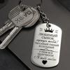 1Pc Pendant Simple Style Stainless Steel Fashion Accessories Russian Keychain Commemorative Gift Engraved Keychain