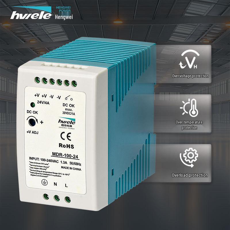 Hengwei Ultra-Thin DIN Rail AC to DC Switching Power Supply (10/20/40/60/100W)