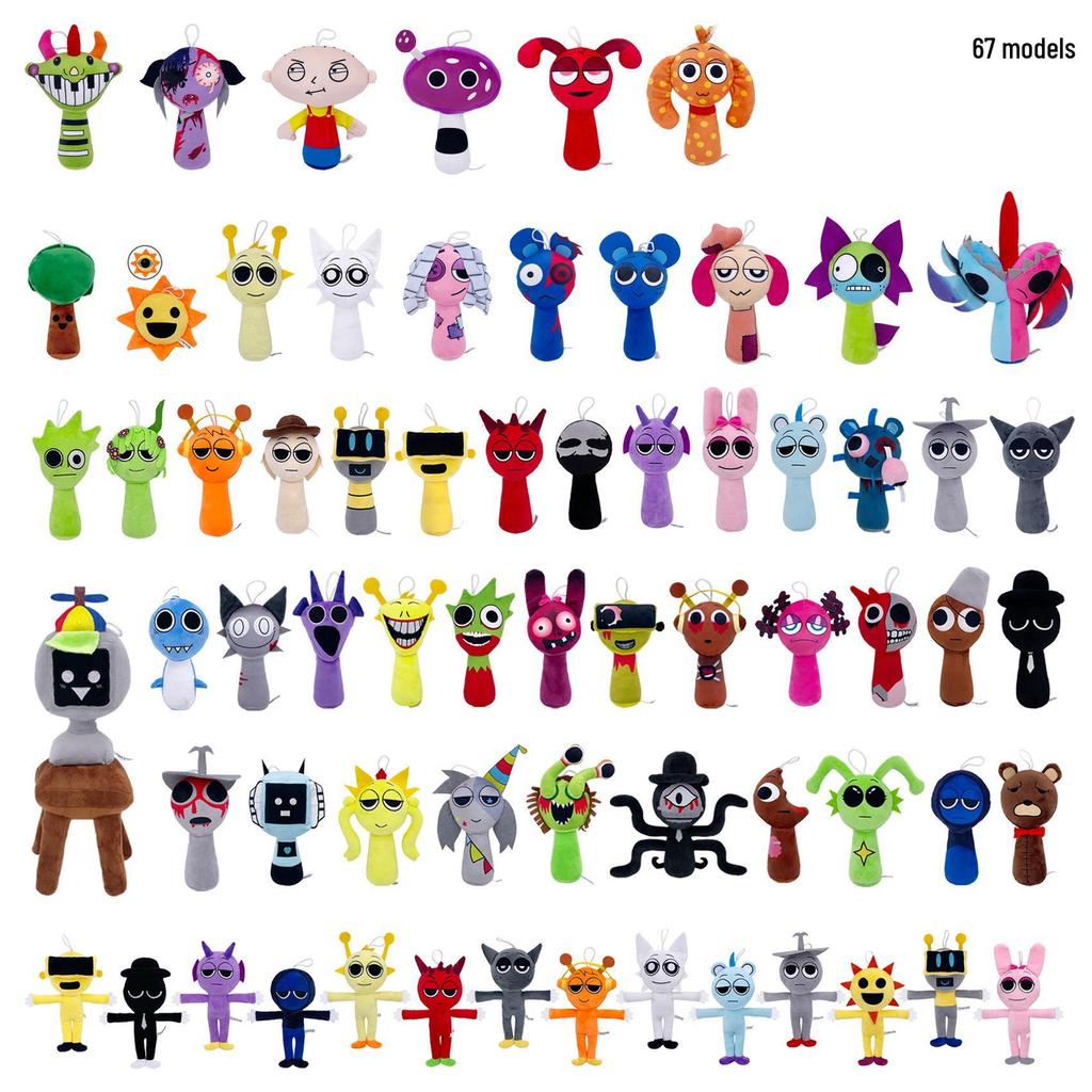 Sprunki Plush Rhythm Box Game Toy Doll