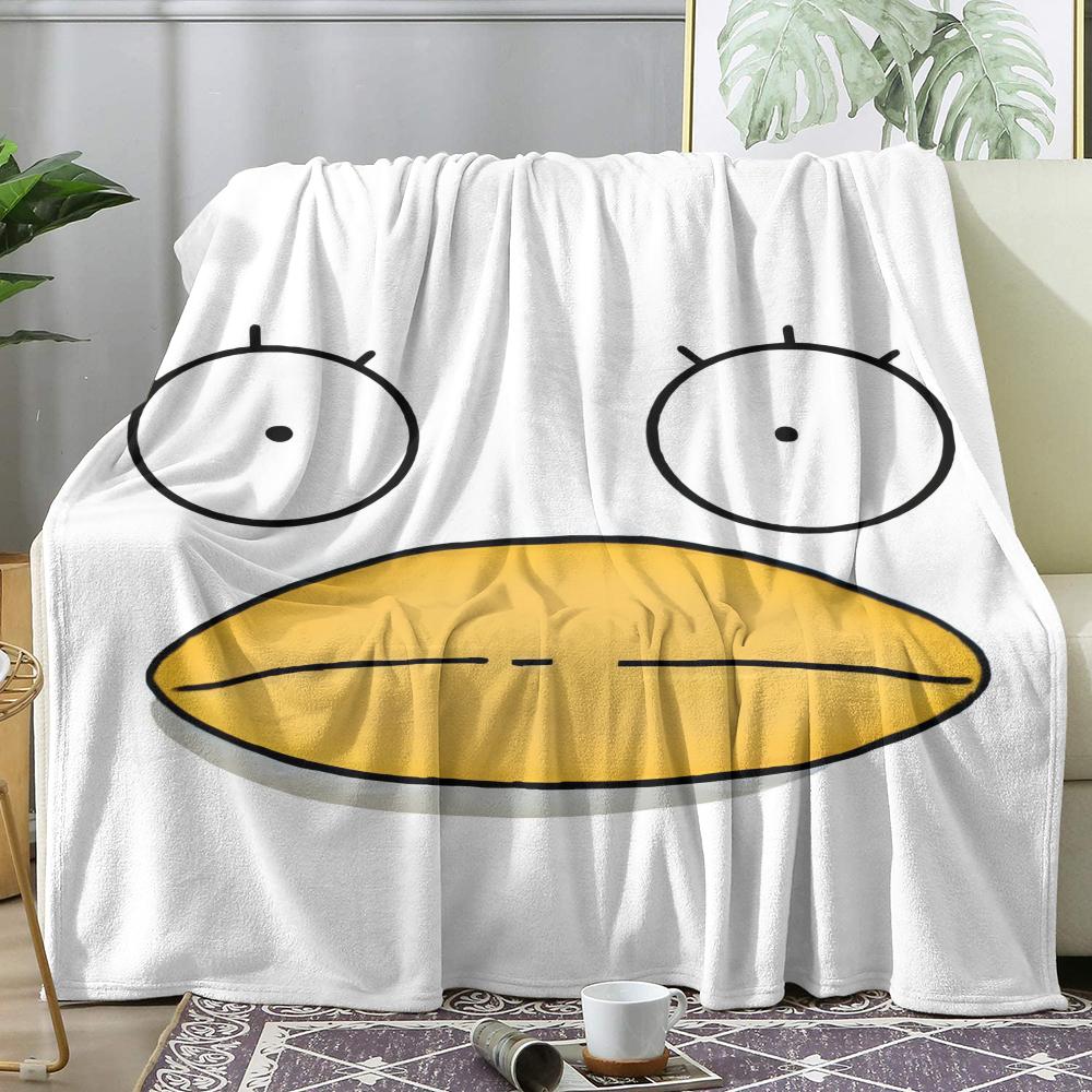 G-Gintama Elizabeth Throw Soft Flannel Throw Summer AC Blanket Lightweight Cool Nap Blanket for Sofa Bed Couch Travel