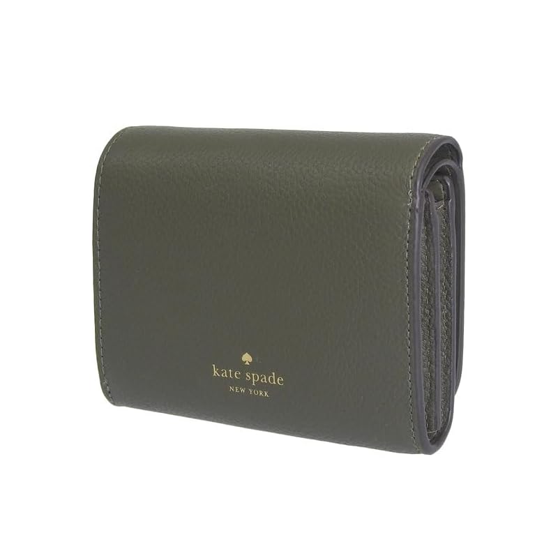 [Kate Spade] wallet ladies bifold folding wallet compact outlet brand leather Kayla small L zip wallet KK056 kate spade (seaweed/green) [product]