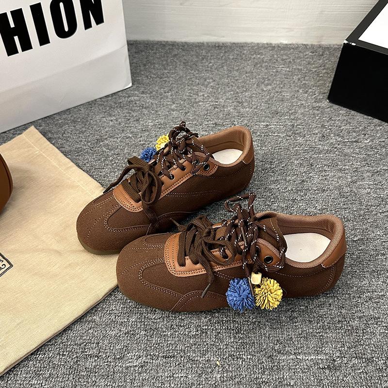 Сосновая шишка новая внутренняя высота увеличение ретро мягкая подошва балетные тренировочные туфли 2025 новый тренд дышащие Forrest Gump кеды женщины