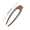 Cat Pattern Hair Sticks Wooden U Shaped Hair Forks for Women Girls Hanfu Hairpin Headwear Headpieces Hair Accessories