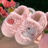 Cute Bag Heel Cotton Slippers Autumn and Winter Indoor Home Thick-soled Non-slip Plush Warm Plush Cotton Shoes