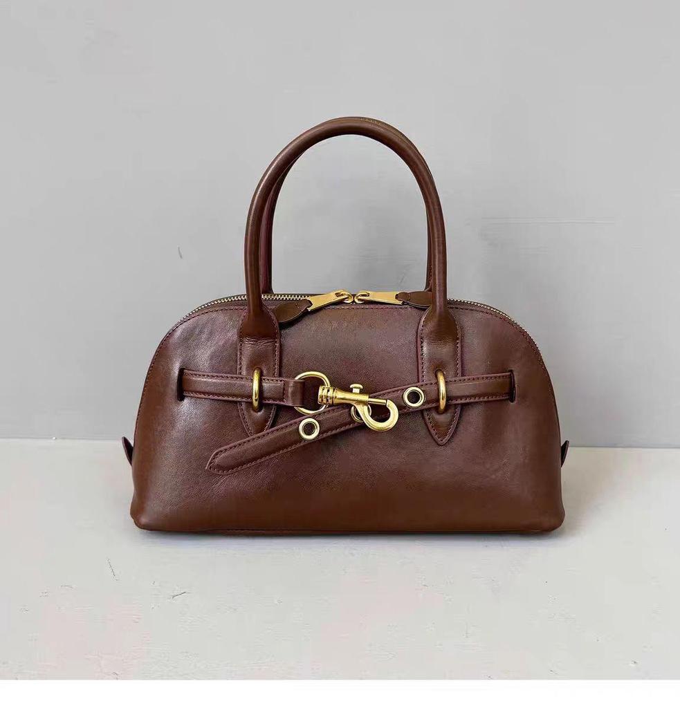 Miu Aventure Ретро кожаный портфель и сумка