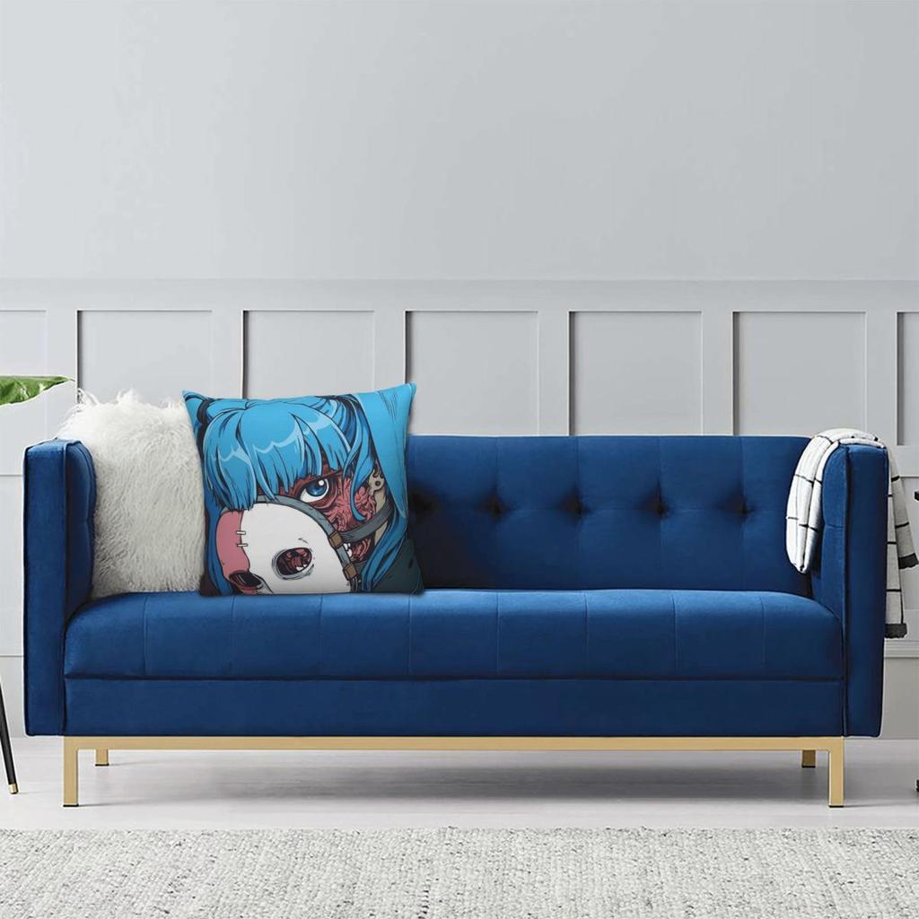 Игровой Салли Фейс Приключение Ужаса Квадратная Наволочка Чехол на Подушку Декор Подушки Подушка-плед для Дома Автомобиля