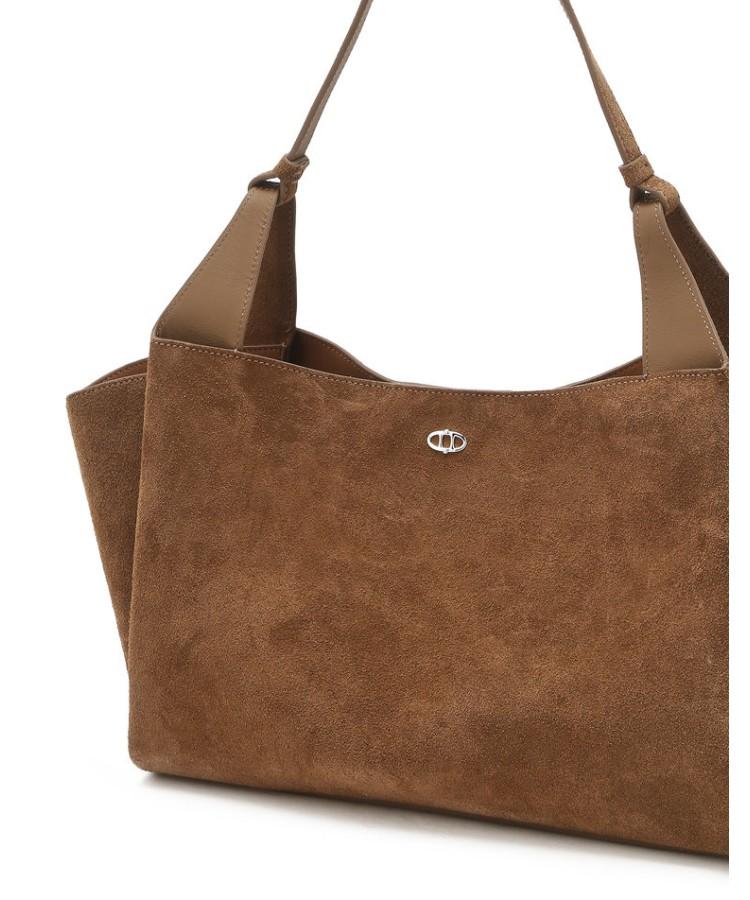Athe Vanessabruno [Raie] Raie Brown Suede Shoulder Bag L Aaba6E526W2