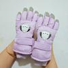 Children's Winter Gloves, Cute Puppy , Thickened Fleece-lined Cotton, Windproof And Warm, Touchscreen Children's Ski Gloves