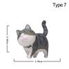 Decor Desktop Ornament Cartoon Cat Figurine Simulation Animal Model With Bowknot Mini Kitten Statue