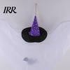 Halloween Party Ghost Accessory Hanging Decoration, Cute Flying White with Witch Hat Outdoor Friendly Ornament And Bat Pattern for Indoor