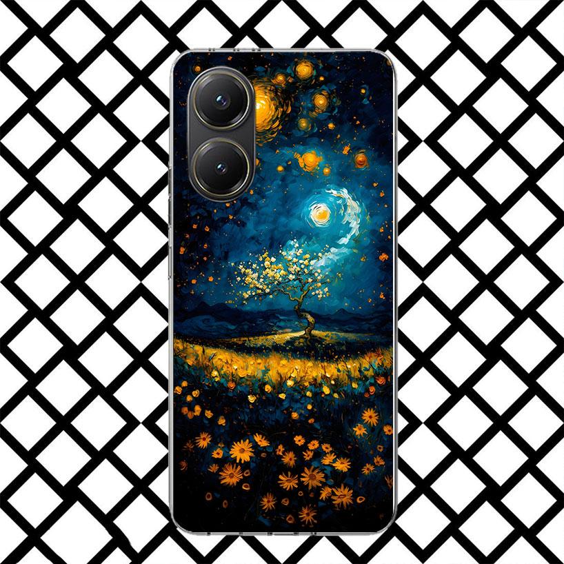 Чехол для телефона «Звездная ночь» Ван Гога для Xiaomi Poco F7 Ultra X7 X6 X5 Pro X4 Gt M8 M7 Redmi 15 15C 13 13C 12 12C Мягкий чехол Забавный