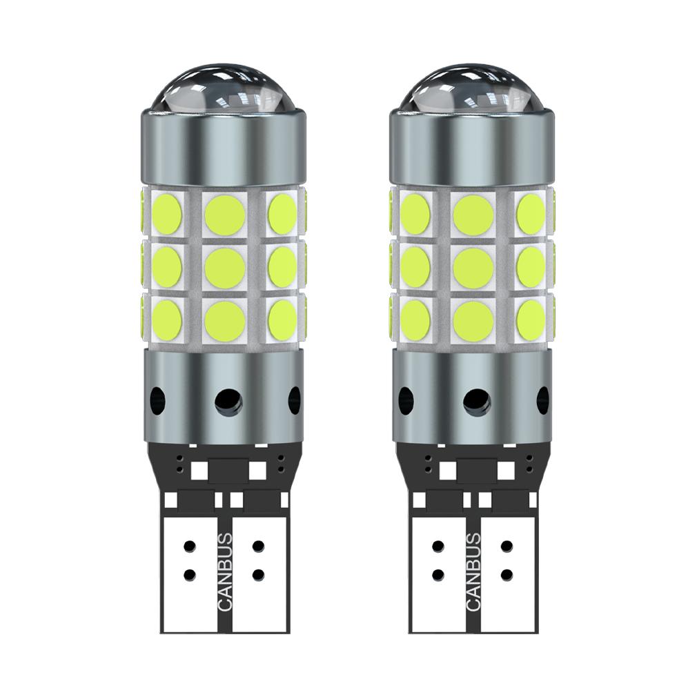 2 шт. W5W T10 LED CANBUS без ошибок 27SMD 3030 светодиодные чипы 194 168 салон автомобиля боковые огни автомобильные лампочки карта плафоны 12 В лампа 6000 К