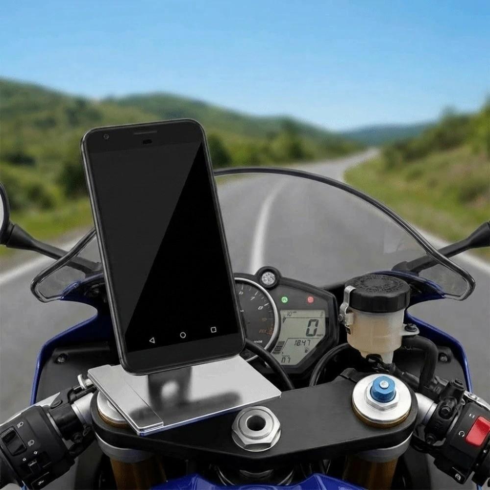 Anti-shock Structure Magnetic Phone Holder Sturdy Metal Anti-shock Phone Holder Motorcycle Riding