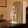 3D-печатные книгодержатели в виде скрипичного ключа, Органайзер для полок в виде нот, Нескользящий современный книгодержатель с устойчивой опорой, Прочная подставка для книг на музыкальную тематику для стола