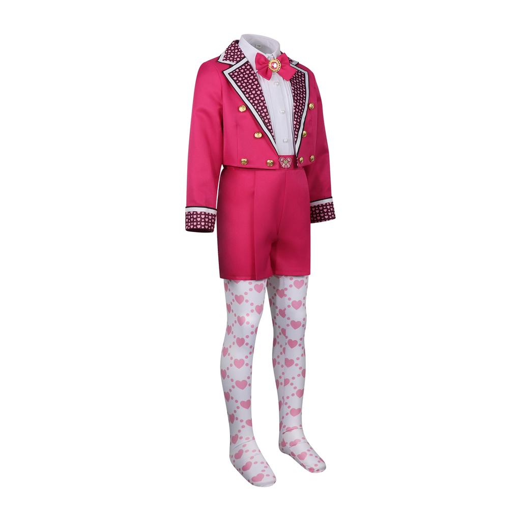Descendants Pink Suit Cosplay Set, Kids Full Outfit for Halloween Expo & Party