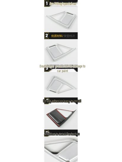 RAV4 2014 Co-Pilot Glove Box Decorative Frame Electroplated Sequins - Car Accessory