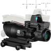 Acog 4x32 Optic Scope Riflescope Cahevron Reticle Fiber Green Red Illuminated Optic Sight With RMR