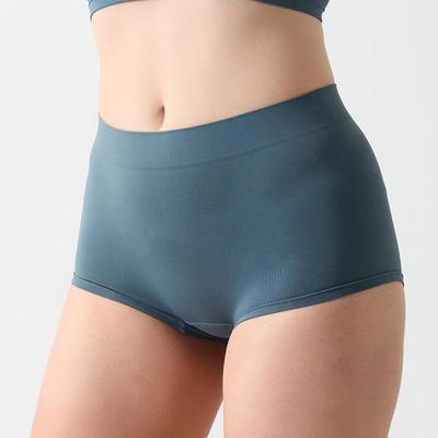 Мягкие бесшовные шорты-боксеры с высокой посадкой для базового слоя и спорта