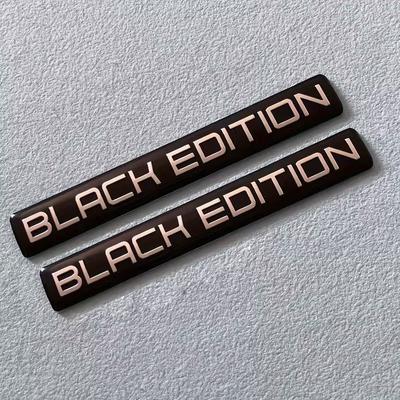 2 шт. Черная версия 3D Значок на кузов автомобиля Наклейка Limited Edition Эмблема на багажник Наклейка Аксессуар для Автомобиля Мотоцикла Велосипеда