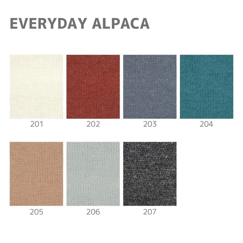 NASKA Hand Knitted Yarn Everyday Alpaca Medium Thick White 100g 300m 5 Balls Set COL.201 Approx. N-108