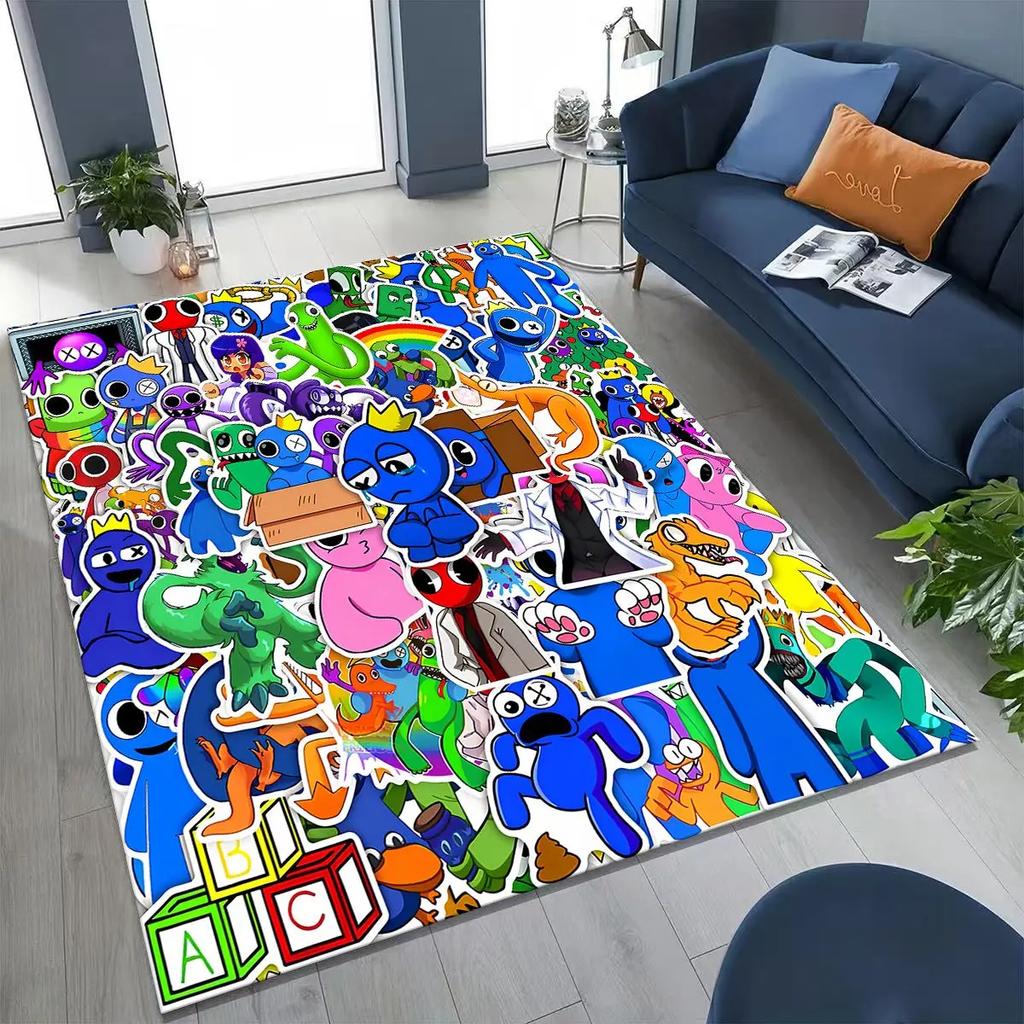 Игровой 3D ковер R-Rainbow F-Friends Мультяшный Арт для Спальни Гостиной Дивана Дома, Входной коврик, Большой Нескользящий коврик для детской игровой