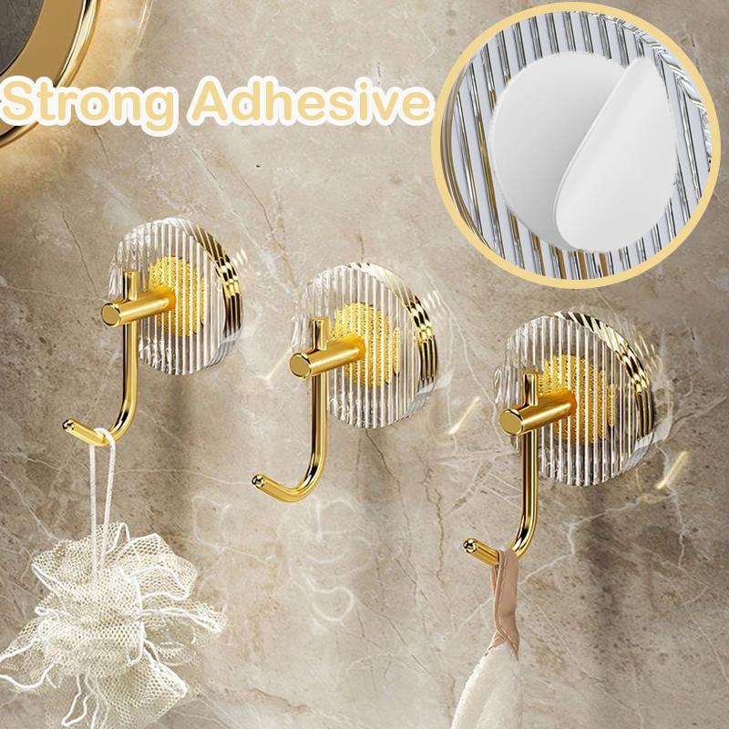 Роскошный акриловый настенный крючок, самоклеящаяся вешалка для полотенец для ванной комнаты, вешалка для пальто, задняя дверь, держатель для ключей, домашний декор