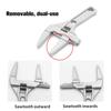 16-68mm Adjustable Spanner Large Opening Wide Wrench for Jaw Pipe Nut Key Universal Repair Tool Kitchen Bathroom Hand Tools