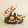 Large Round Table Turntable Centerpiece for Hotel Dining and Private Room Decor - Artificial Flower Art Landscape
