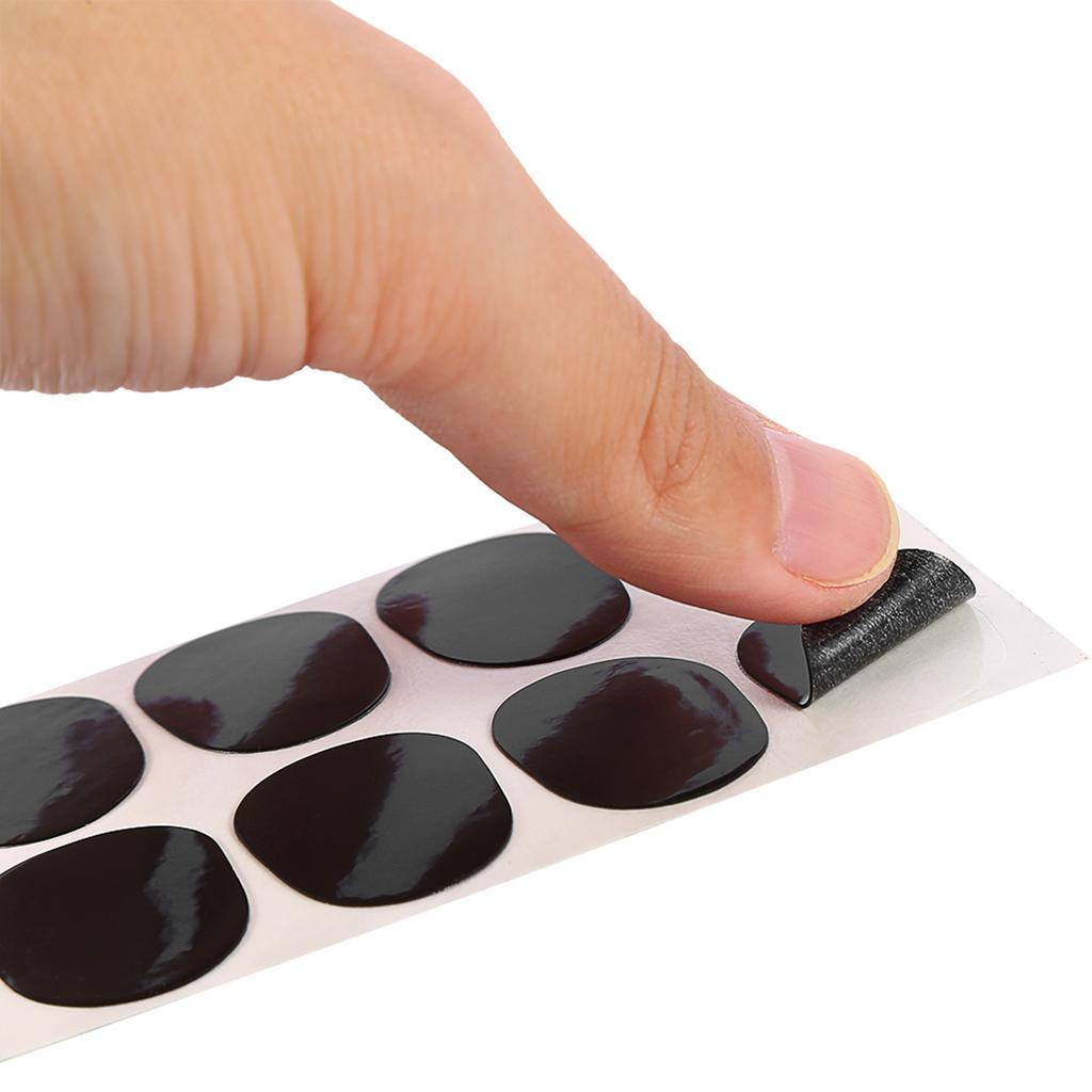 Sax Mouthpiece Patch Pad Cushion for Soprano Alto Tenor Saxophone Clarinet Black 0.3mm Big Oval