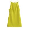 Kaslead New Arrival Women's Clothing Fashion Style Fashion Slim-Fitting Simple Straight Collar Sleeveless Dress 9479049