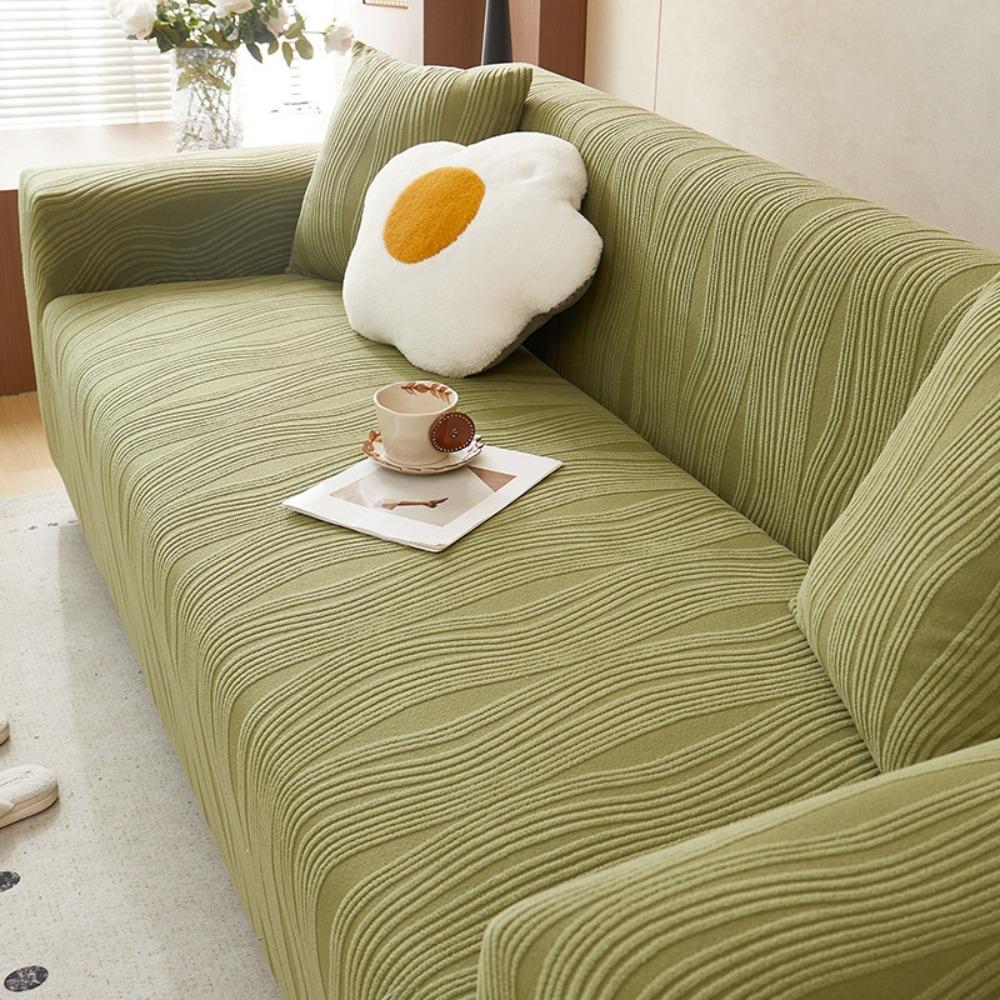 Washable All-inclusive Elastic Sofa Cover Thicken Jacquard Universal Slipcovers Removable Solid Color Sofa Cushion Living Room