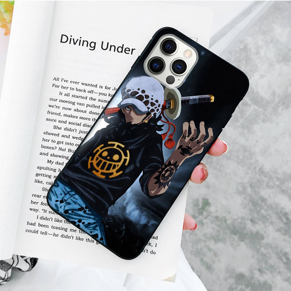 JW60Trafalgar Law черный мягкий чехол для Samsung Note 20 Lite S24 Ultra S23 A03 A05 A06 A11 A71 A15 A16 A13 A24 A25 A33 A52 A53 A50 M55 M35 Plus