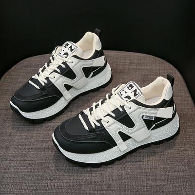 Модные Новые Женские Повседневные Кроссовки для Ходьбы Летние На Плоской Подошве На Шнуровке Кожаные Высококачественные Кроссовки Модные Кроссовки на Плоской Подошве Женские