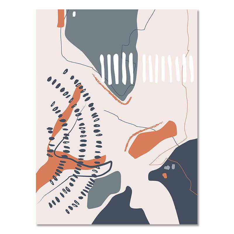 Абстрактный винтажный постер Солнце и Луна, холст, картина, радуга, современное искусство, принт, геометрическая линия, настенная картина для декора гостиной