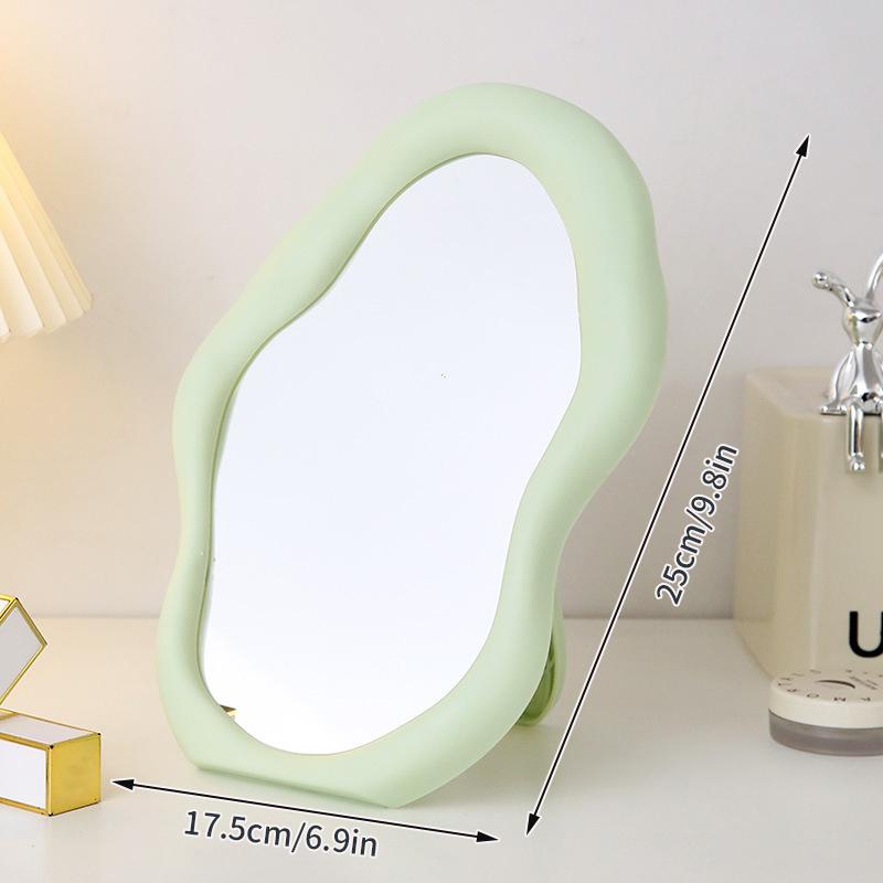 Необычное декоративное зеркало волнистой формы, зеркало для макияжа, зеркало для спальни, общежития, косметическое, эстетичное зеркало, espejos decorativos