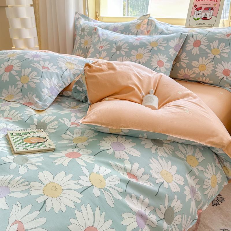 Pure Cotton 4-Piece Bedding Set