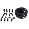 6AN Fuel Line Fitting Kit 20ft Hose 10pcs Fitting Aluminum Black Anodized 500 Psi Universal for Car Ship