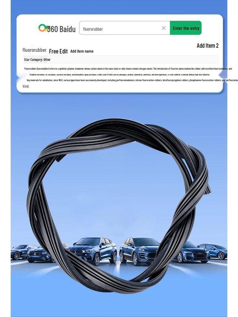 Silent Frameless Wiper Blade for Foton Aoling CTX Light Trucks, Six-Layer Rubber Strip