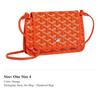 Goyard Сумка-конверт Plumet Canvas с кожаной отделкой WOC Сумка через плечо Сумка на плечо Обычная Унисекс 11 Цветов PLUMETPMLTY