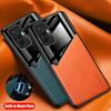 Luxury PU Leather Phone Case for POCO M5S Built-in Iron Sheet Back Cover for POCO F6 Pro M6 Pro 4G 5G F5 X5 Pro Lens Protection Cover