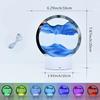 Новая настольная лампа с движущимся песком USB LED Craft Quicksand 3D Natural Landscape Flowing Sand Dimmable Moving Sand Clock Night Light