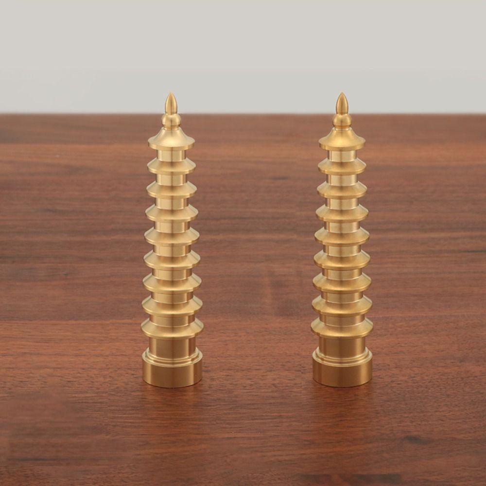 Craft Handcraft Tower Model Statue Pagoda Tower Figurines Wenchang Tower Desktop Ornaments