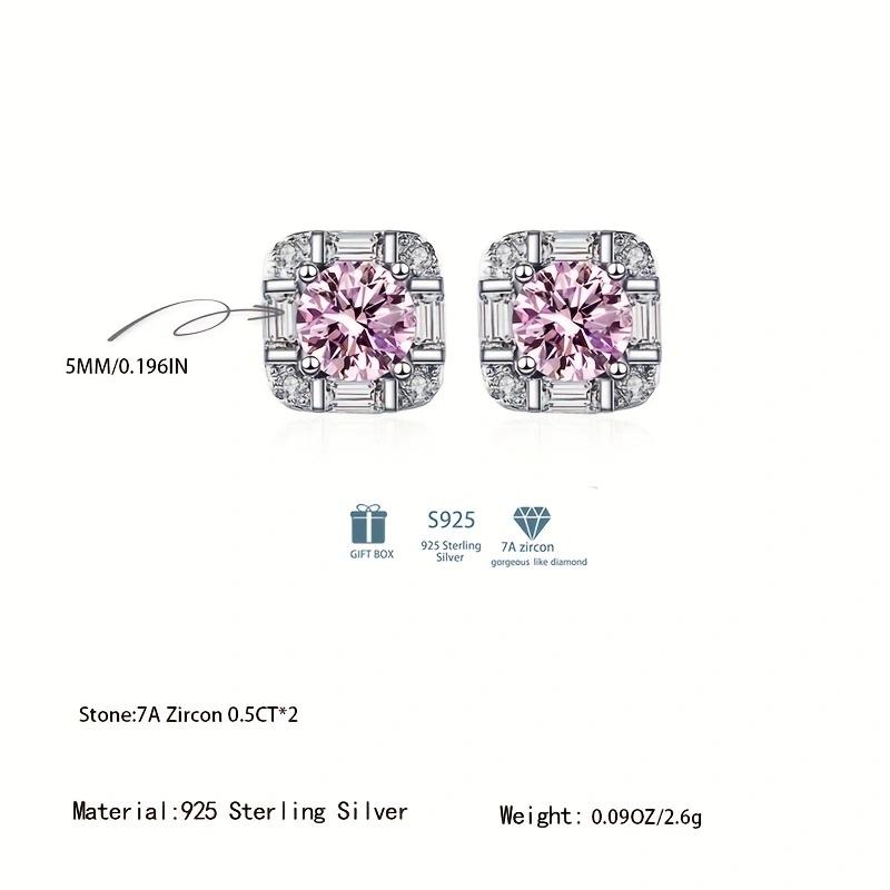 Танциз стерлингового серебра 925 пробы муассанит серьги серьги-капли для женщин подарки на свадьбу