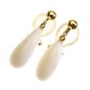 White Coral Coral Earrings Drop Silver