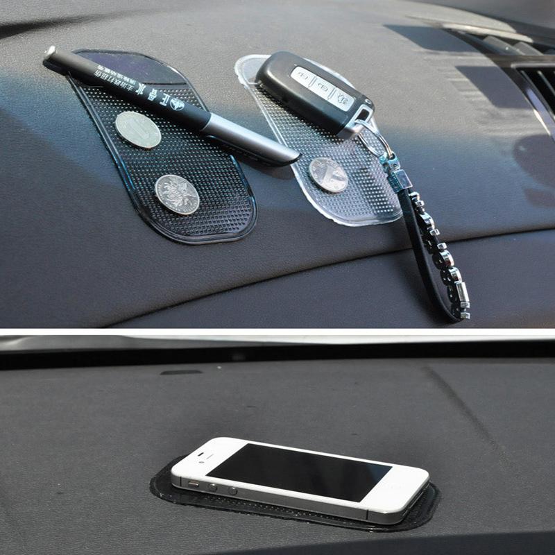 Автомобильный противоскользящий коврик, липкая подставка для телефона, черный липкий коврик, противоскользящие автомобильные аксессуары