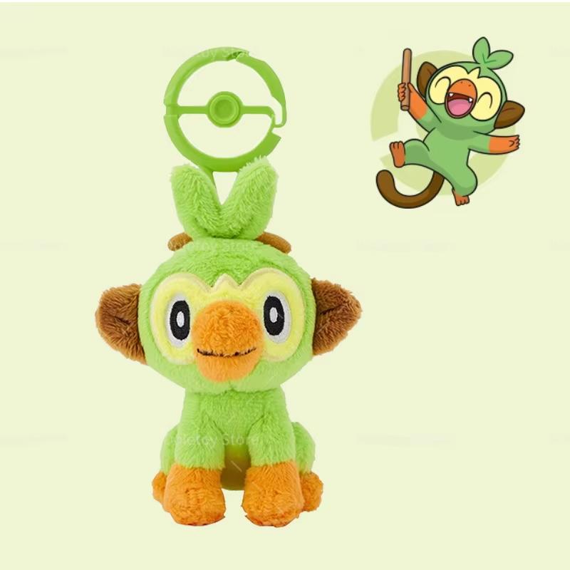 Оригинальный брелок-брелок из плюша Pokemon Пикачу Сильвеон Иви Чармандер Сквиртл Кваксли Ключница с шариком Покемон Аниме Периферийные подарки Премиум-качество